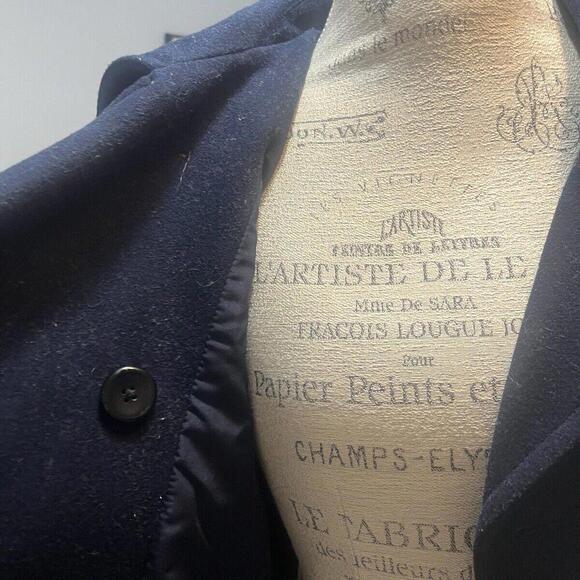 Old Navy Est.1994 Peacoat Size Large Navy Blue Double‎ Breasted - Picture 4 of 9